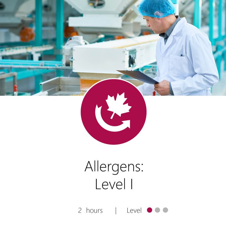 Allergens Level I Food Processors Institute
