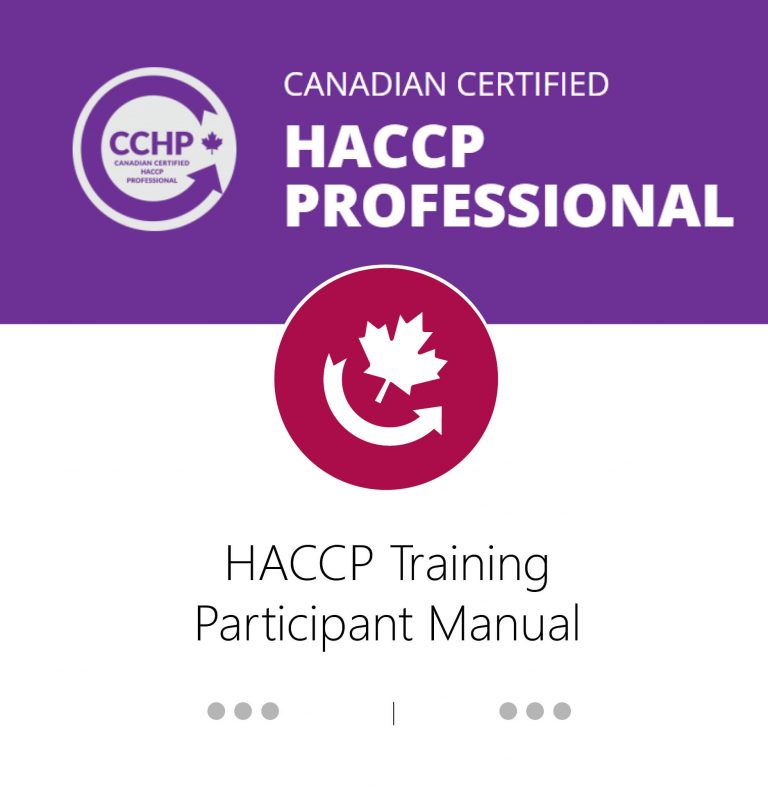 Developing a HACCP Plan Participant Training Manual - Food Processors ...