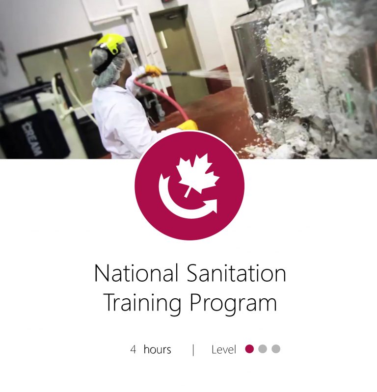 National Sanitation Training Program Food Processors Institute